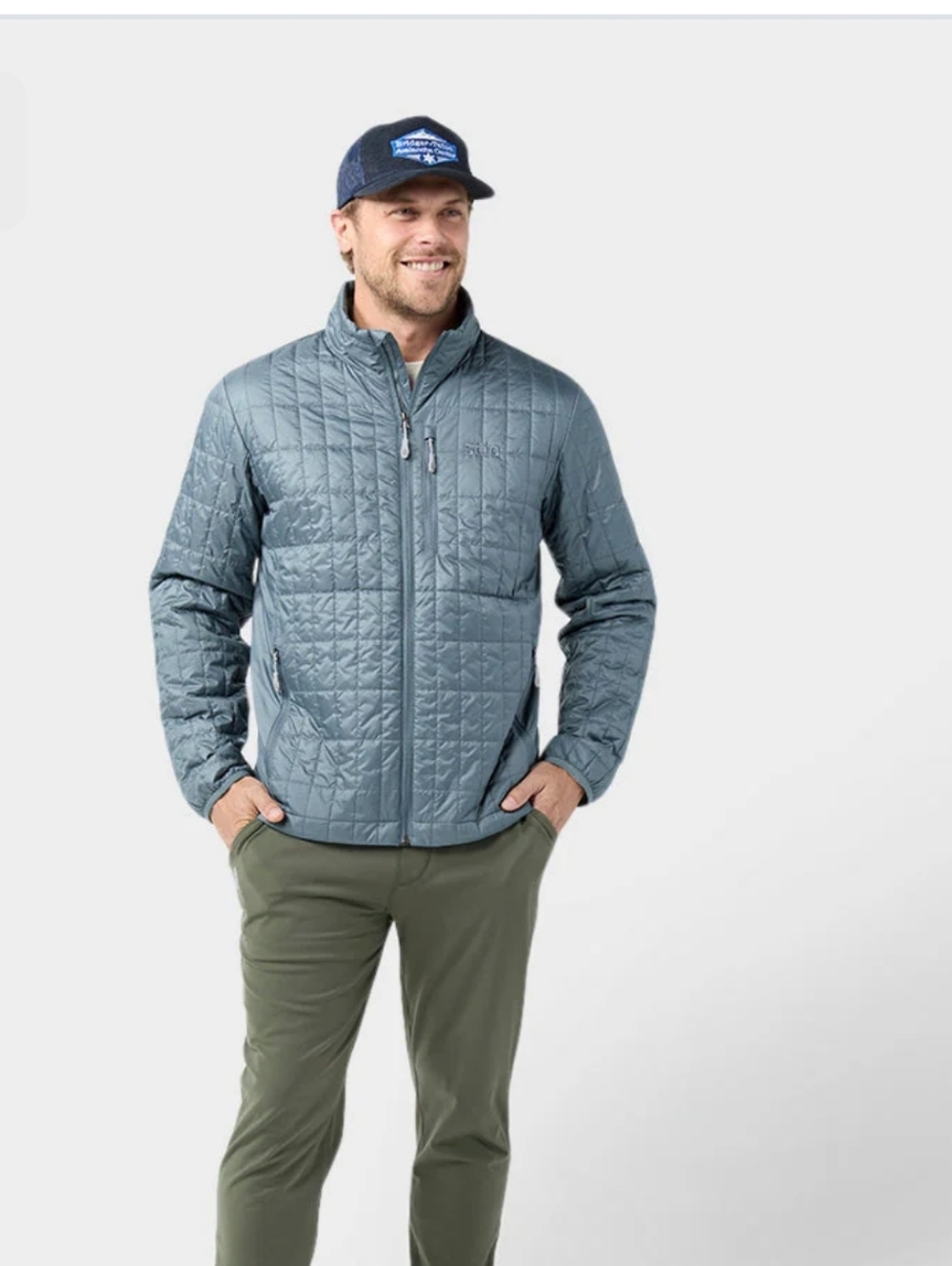Stio Azura Men's Black Quilted Lightweight Packable Outdoor Hiking Jacket SZ L